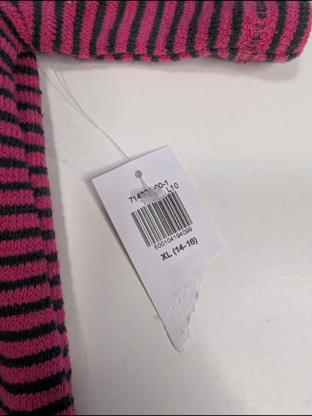 Old Navy Boys XL 14 16 Short Sleeve Textured Striped Pocket Tee Shirt Pink